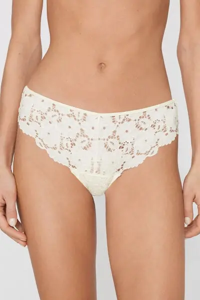 Brasiliano Pizzo Ivory Bloom Donna Bianco miniatura 2