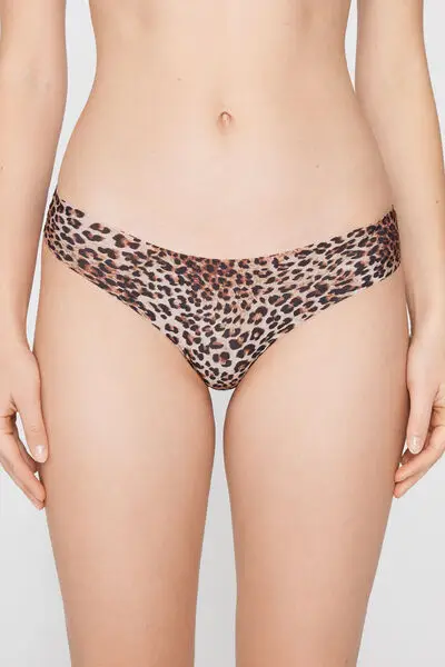 Tezenis Brasiliano Donna in Microfibra Stampata Leopardata miniatura 2