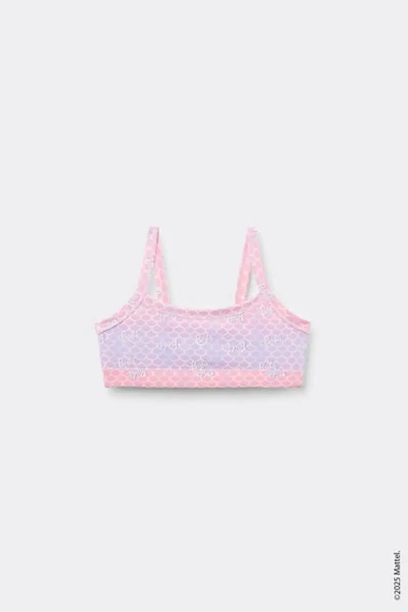 Tezenis Brassiere Bimba in Cotone Stampa Barbie Bambina Azzurro Taglia 10-11