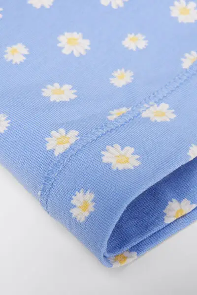 Brassiere Bimba in Cotone Stampato Bambina Blu miniatura 2