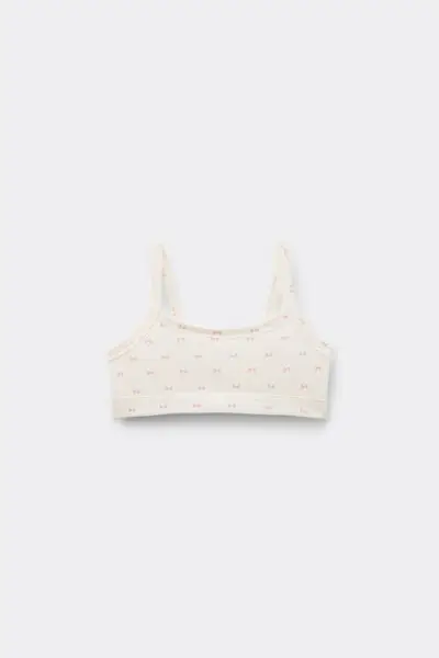 Brassiere Bimba in Cotone Stampato Bambina