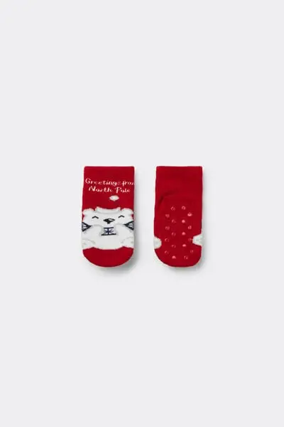 Calzini Antiscivolo Orsetto Bebè Stampa