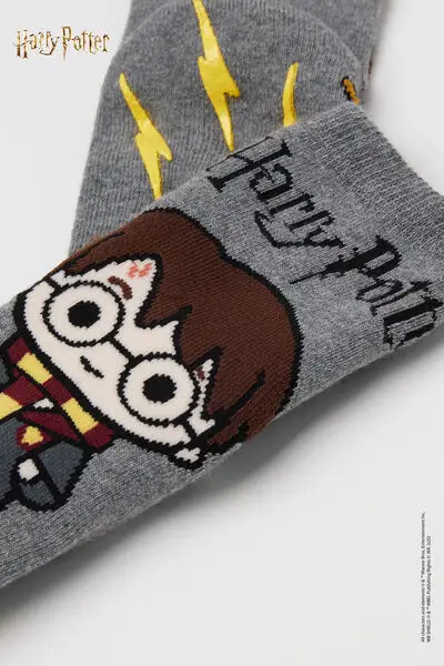 Calzini Corti Antiscivolo Harry Potter Bimbi Unisex Unisex Stampa miniatura 2
