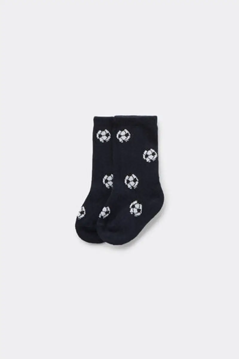 Tezenis Calzini Lunghi Stampati Fantasia Baby Blu Taglia 0-3