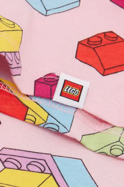 Camicia da Notte Bimba in Cotone Stampa Lego Bambina Rosa miniatura 3