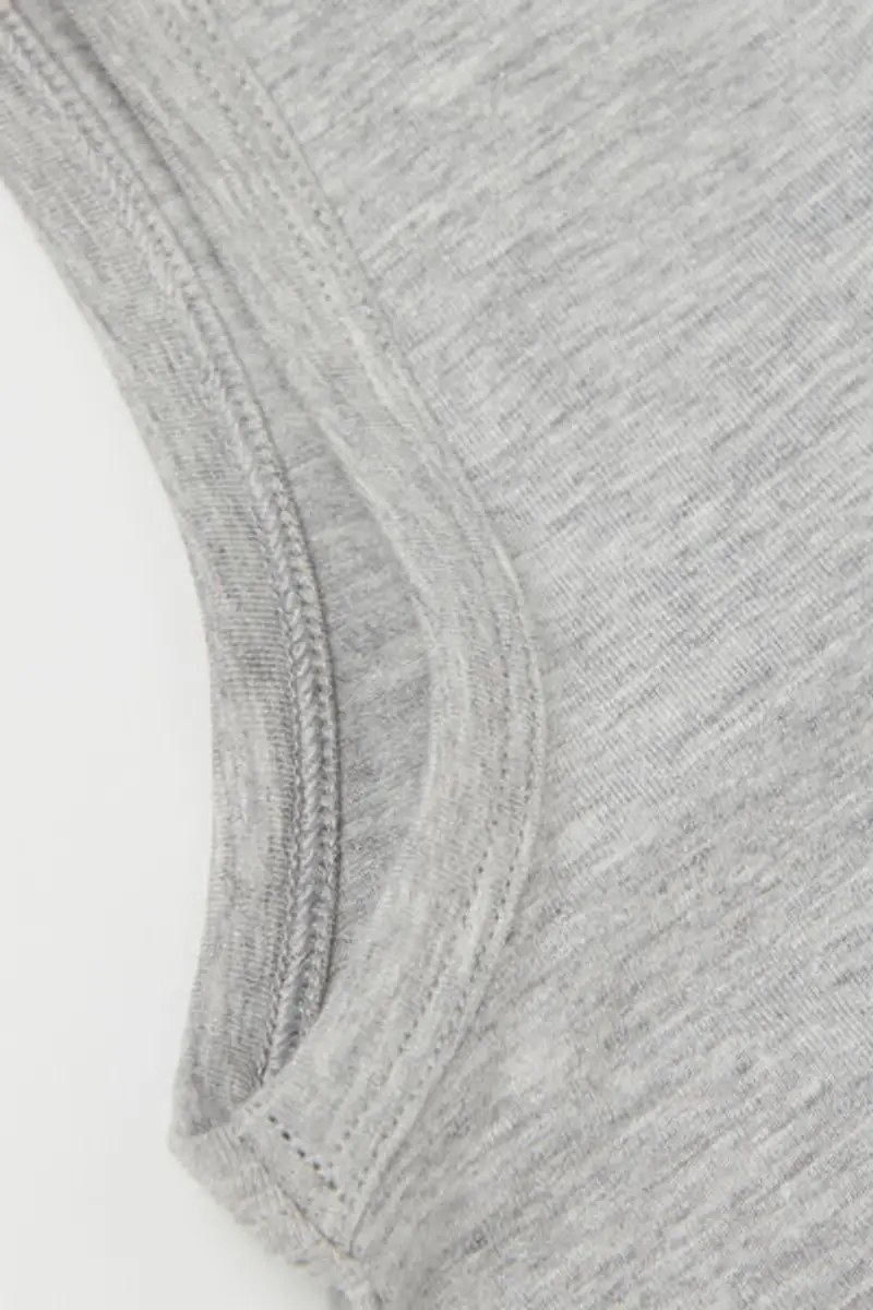 Tezenis Canotta Basic Spalla Larga in Cotone Bimbi Unisex Unisex Grigio Taglia 10-11 miniatura 2