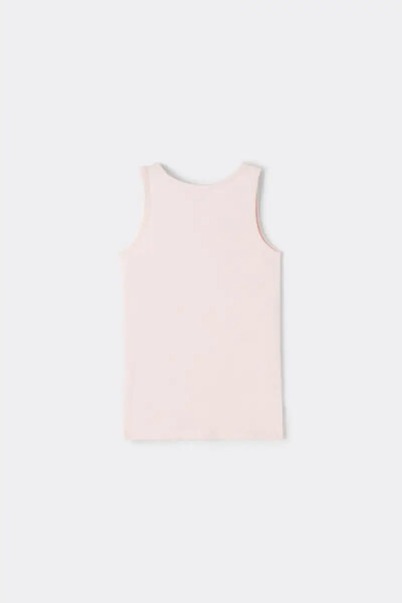 Tezenis Canotta Basic Spalla Larga in Cotone Bimbi Unisex Unisex Rosa Taglia 10-11 miniatura 2