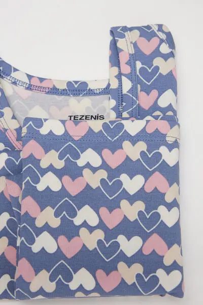 Canotta Spalla Larga Bambini in Cotone Stampato Unisex Unisex miniatura 2