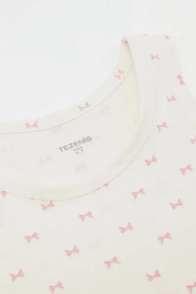 Canotta Spalla Larga Bambini in Cotone Stampato Unisex Unisex Stampa miniatura 2