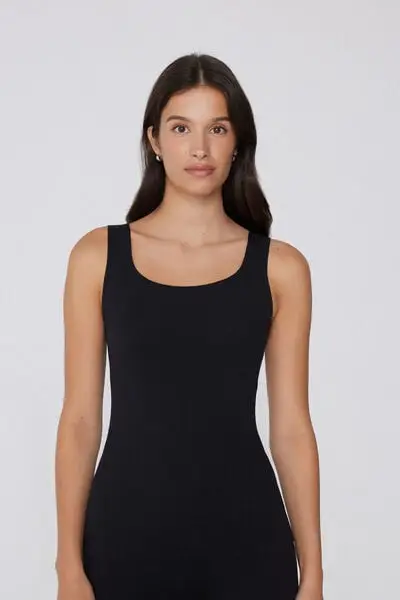 Canotta Spalla Larga Invisible Therm Donna Nero