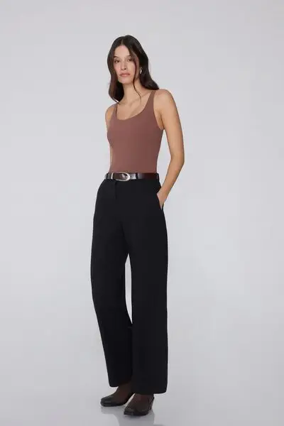 Canotta Spalla Larga Natural Lifting 2 in 1 Donna Marrone miniatura 3