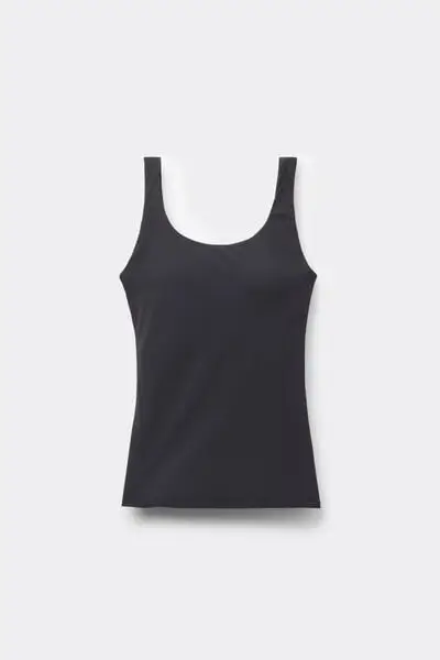 Canotta Spalla Larga Natural Lifting 2 in 1 Donna Nero