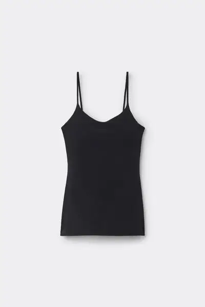 Canotta Spalline Regolabili Natural Lifting 2 in 1 Donna Nero