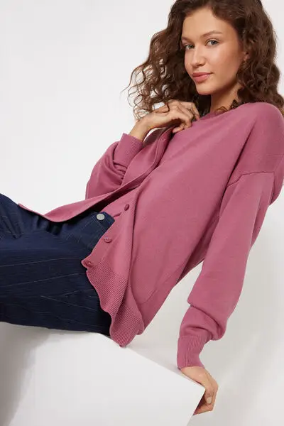 Tezenis Cardigan Donna Rosa 4254272 miniatura 3