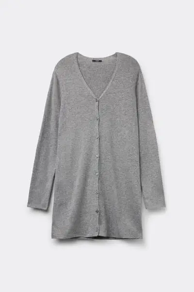 Tezenis Cardigan Donna Grigio 4270294 miniatura 2