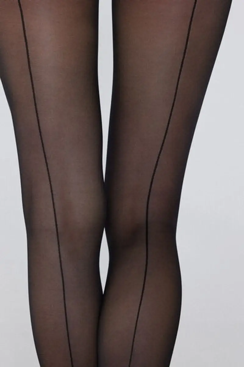 Tezenis Collant 40 Denari Fantasia Donna Nero Taglia M/L miniatura 2