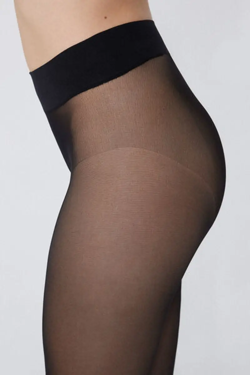 Tezenis Collant 40 Denari Senza Cuciture Donna Nero Taglia L miniatura 2