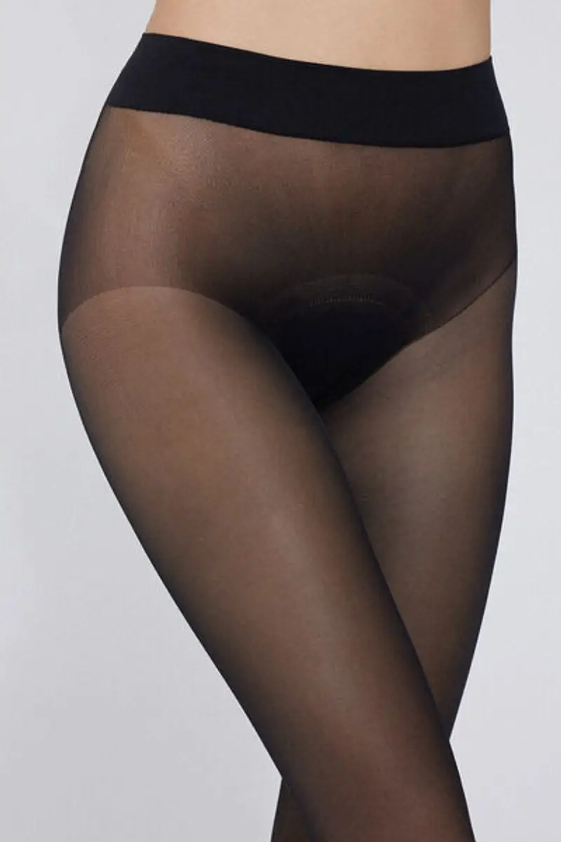 Tezenis Collant 40 Denari Senza Cuciture Donna Nero Taglia L miniatura 3