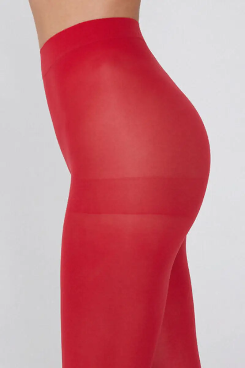 Tezenis Collant 50 Denari Microfibra Soft Donna Rosso Taglia S/M miniatura 2