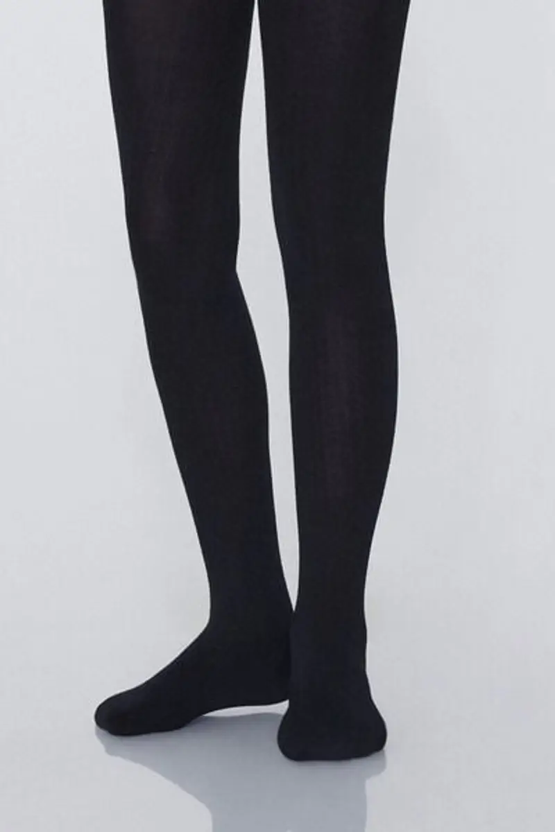 Tezenis Collant Caldo Bambina Coste Bambina Nero Taglia 10-13