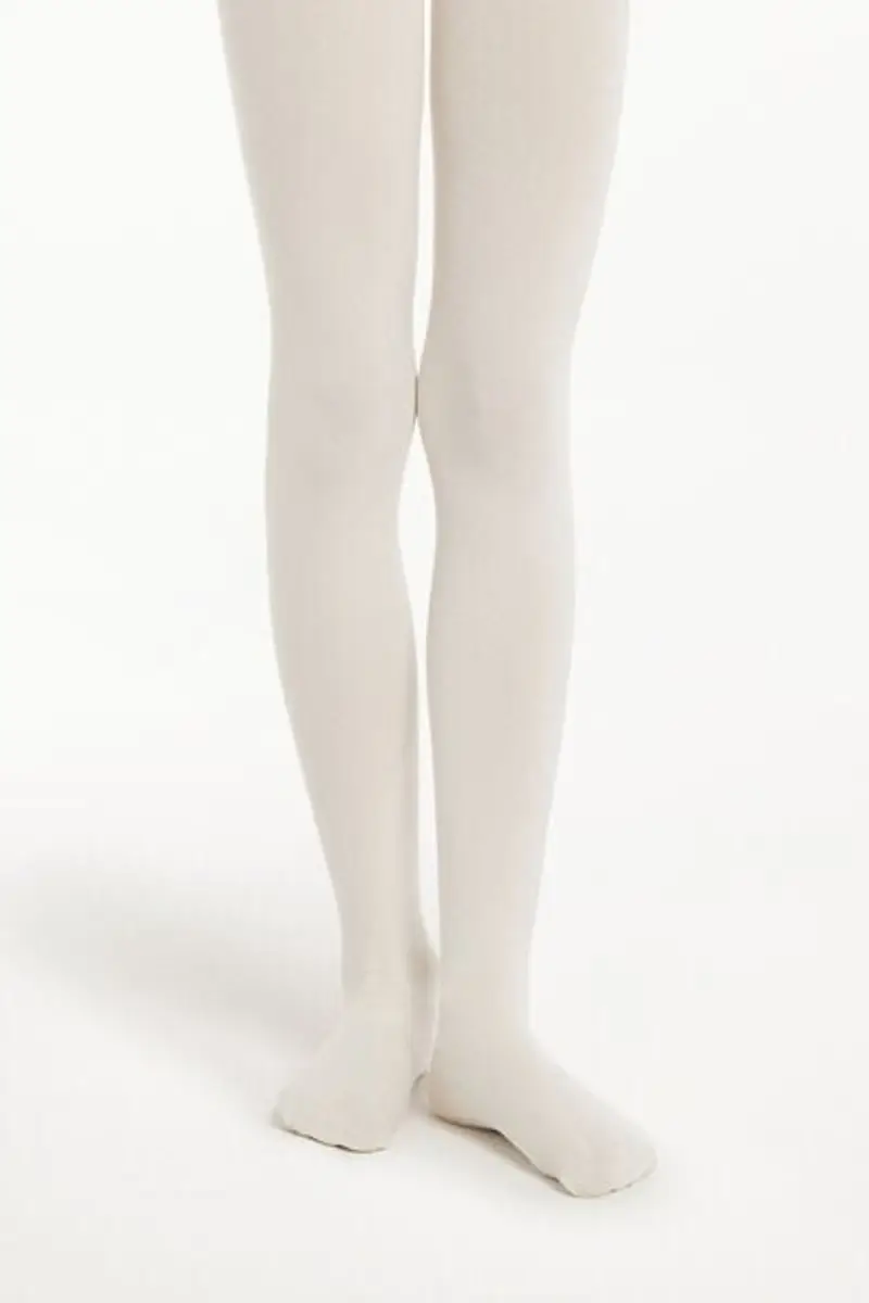 Tezenis Collant Coprente Bimba 50 Denari Bambina Avorio Taglia 10-13