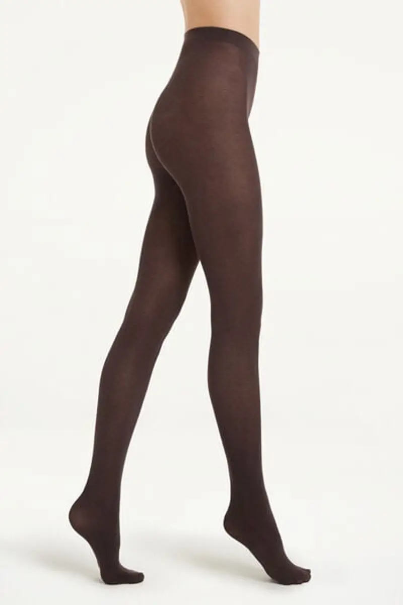Tezenis Collant Coprente con Cashmere Donna Marrone Taglia L