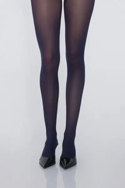 Collant Coprenti 50 Denari Microfibra Soft Donna Blu miniatura 2