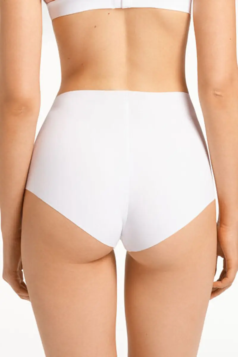 Tezenis Culotte Alta Microfibra Riciclata Taglio Vivo Donna Bianco Taglia L miniatura 2
