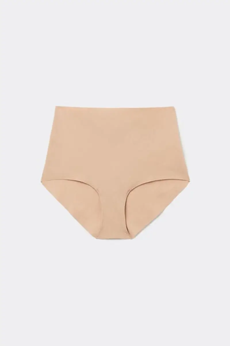 Tezenis Culotte Alta Microfibra Riciclata Taglio Vivo Donna Naturale Taglia L