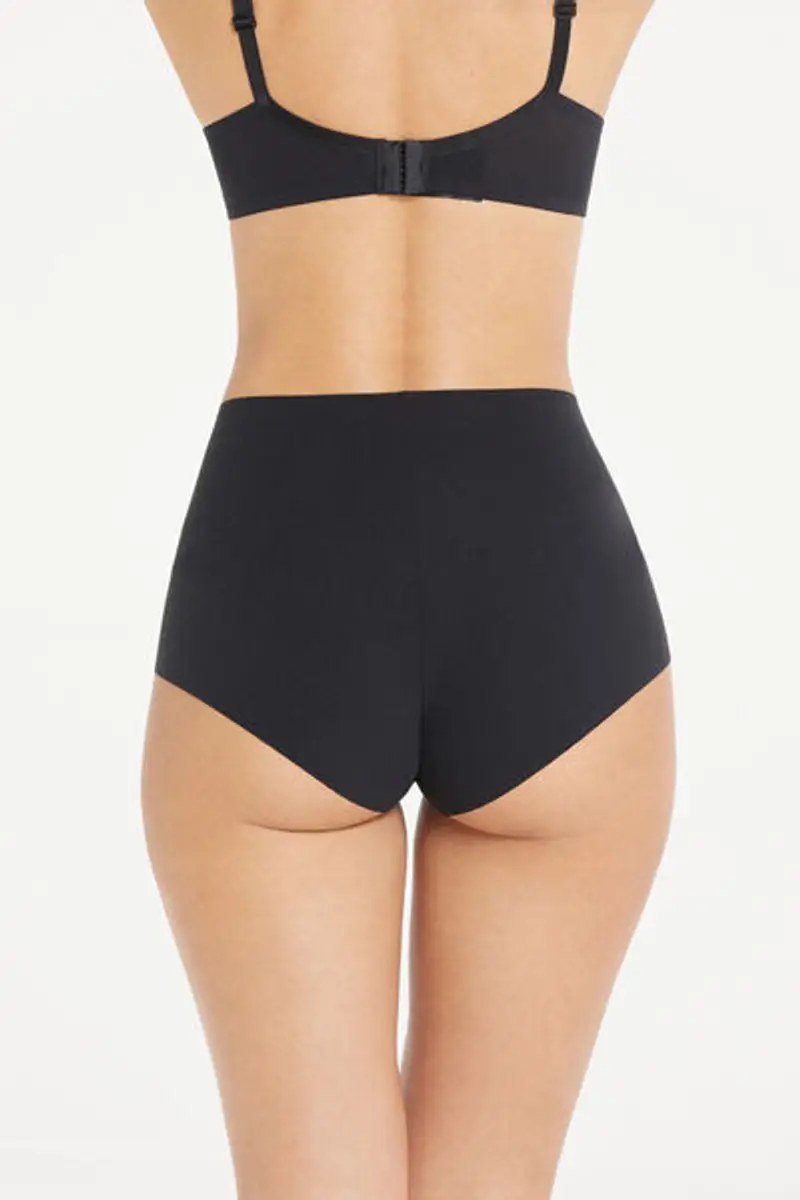 Tezenis Culotte Alta Microfibra Riciclata Taglio Vivo Donna Nero Taglia L miniatura 2