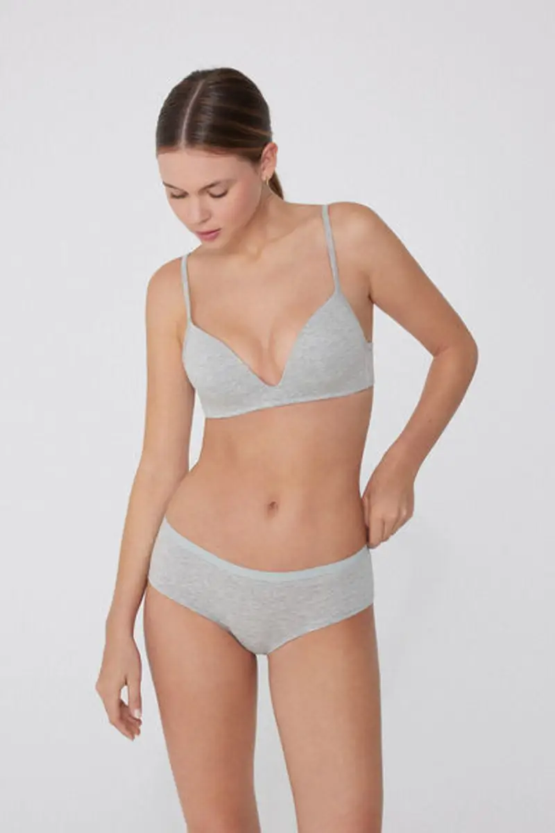 Tezenis Culotte in Cotone Organico Donna Grigio Taglia S miniatura 3