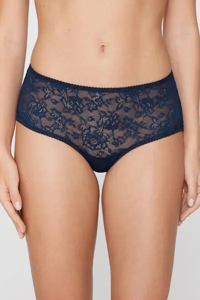 Culotte in Pizzo Riciclato Donna Blu miniatura 2