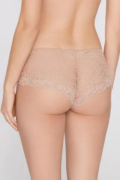 Culotte in Pizzo Riciclato Donna Naturale miniatura 3