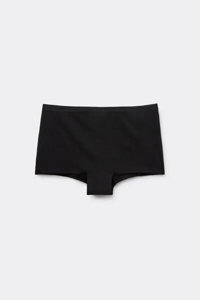 Tezenis Culotte Pantaloncino Cotone Organico Donna Nero Taglia L