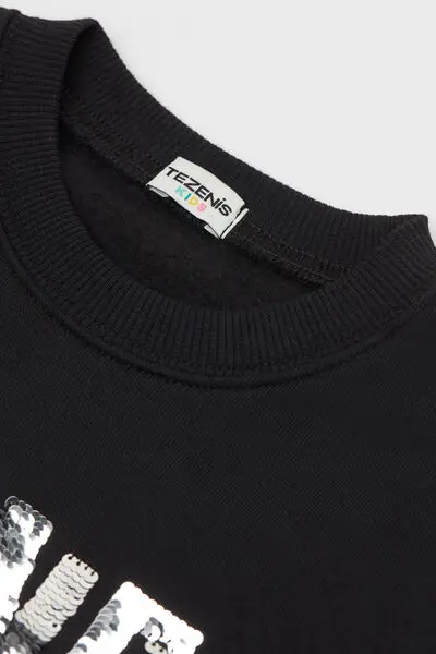 Felpa Bimba Stampa Shine Paillettes Bambina miniatura 2