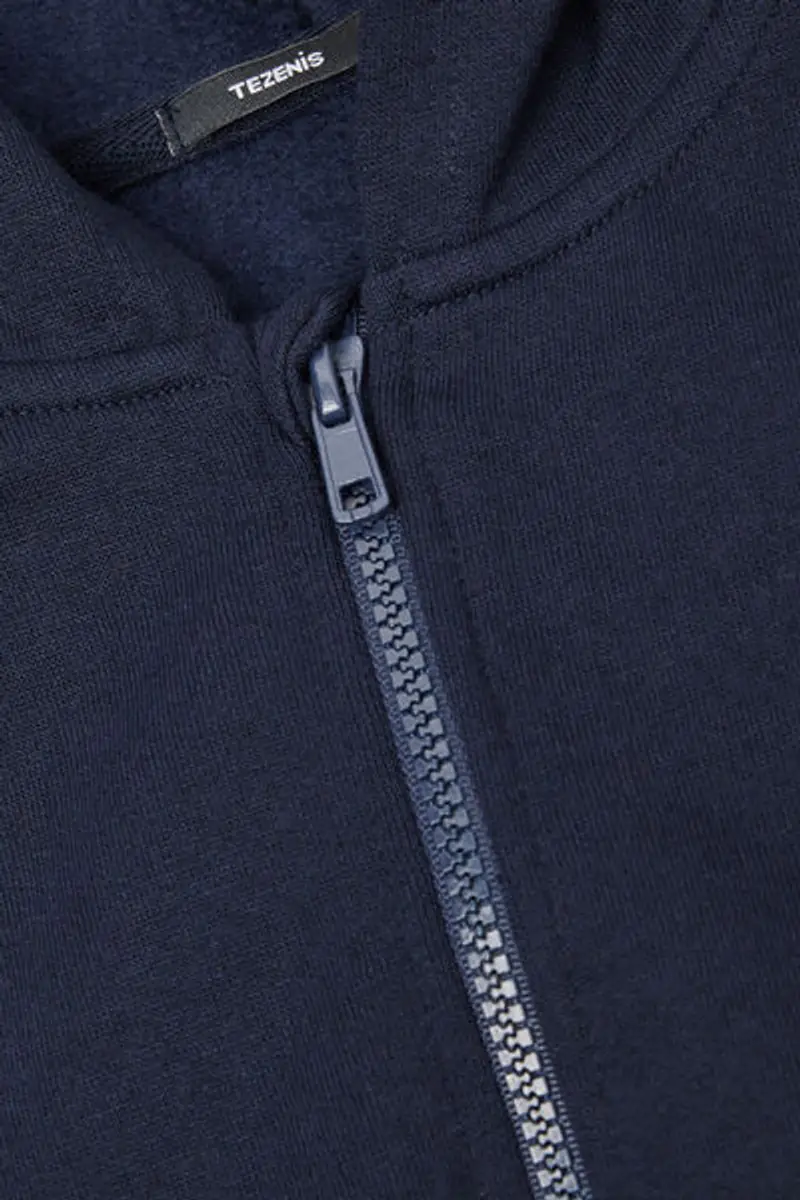 Tezenis Felpa con Zip e Cappuccio Bimbi Unisex Unisex Blu Taglia 12-13 miniatura 2