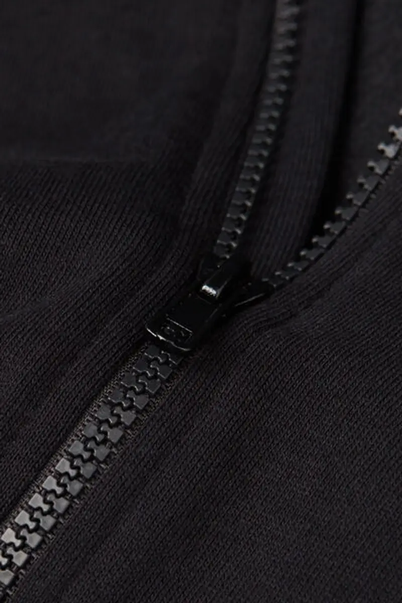 Tezenis Felpa con Zip e Cappuccio Bimbi Unisex Unisex Nero Taglia 2-3 miniatura 2