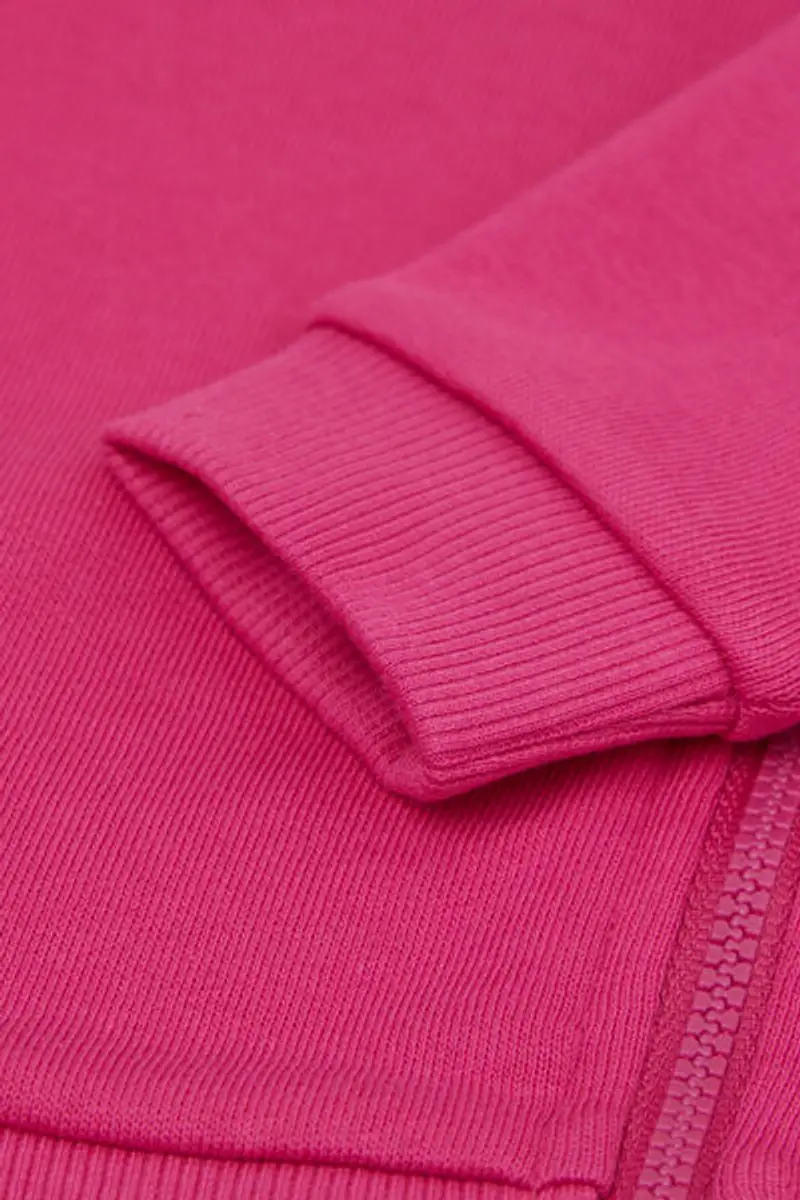 Tezenis Felpa con Zip e Cappuccio Cotone Baby Rosa Taglia 0-3 miniatura 2