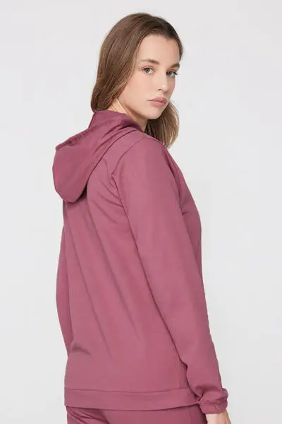 Tezenis Maglia Donna Rosa con Cappuccio e Zip miniatura 2