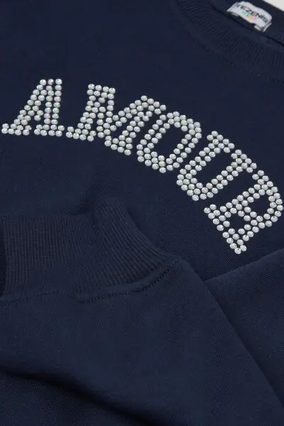 Felpa Pesante Bimba con Stampa Bambina Blu miniatura 3