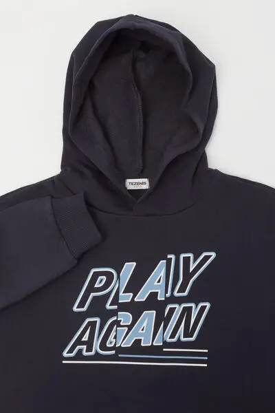 Felpa Pesante Bimbo con Cappuccio e Stampa Bambino miniatura 3