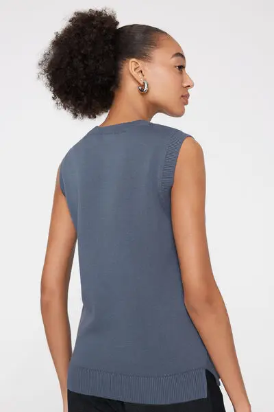 Tezenis Gilet Donna Blu 4223684 miniatura 2