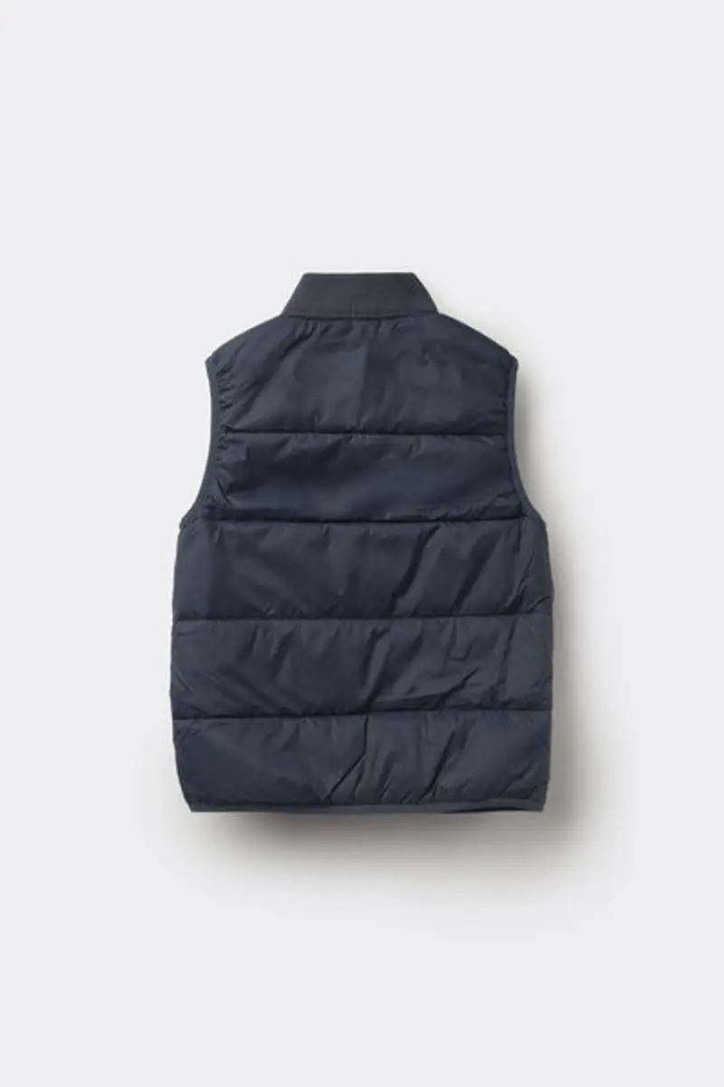 Tezenis Giubbino Smanicato Imbottito con Tasche e Zip Bimbi Unisex Unisex Blu Taglia 10-11 miniatura 2