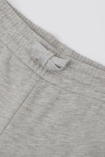 Jogger Cargo in Felpa Pesante Bimbo Bambino Grigio miniatura 3