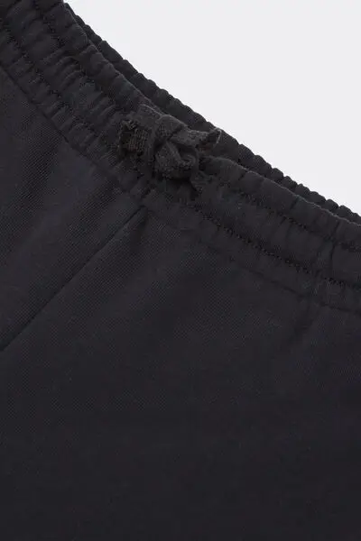 Jogger Cargo in Felpa Pesante Bimbo Bambino Nero miniatura 3