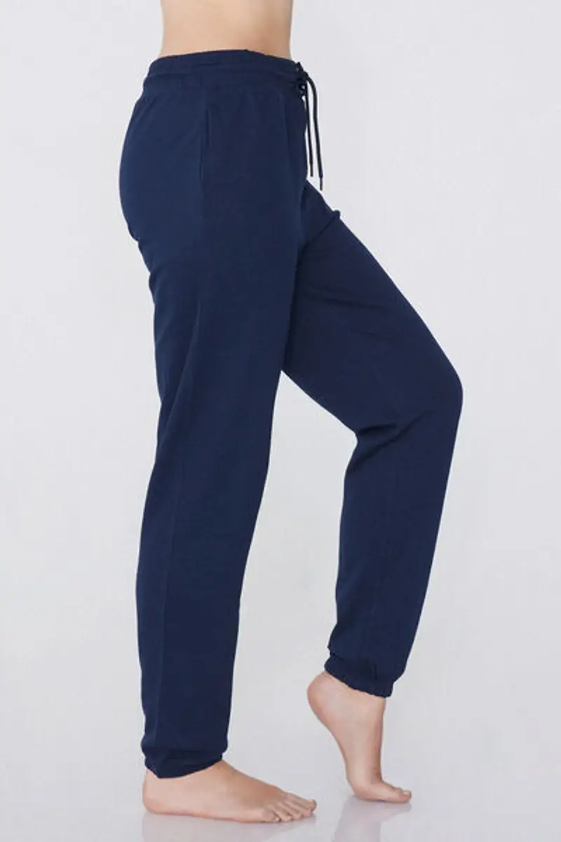 Tezenis Jogger con Tasche a Filetto e Coulisse Donna Blu Taglia L miniatura 3