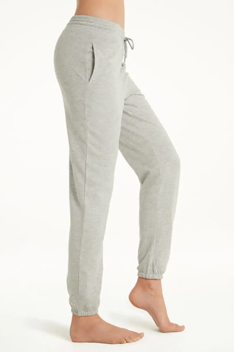 Tezenis Jogger con Tasche a Filetto e Coulisse Donna Grigio Taglia L miniatura 3