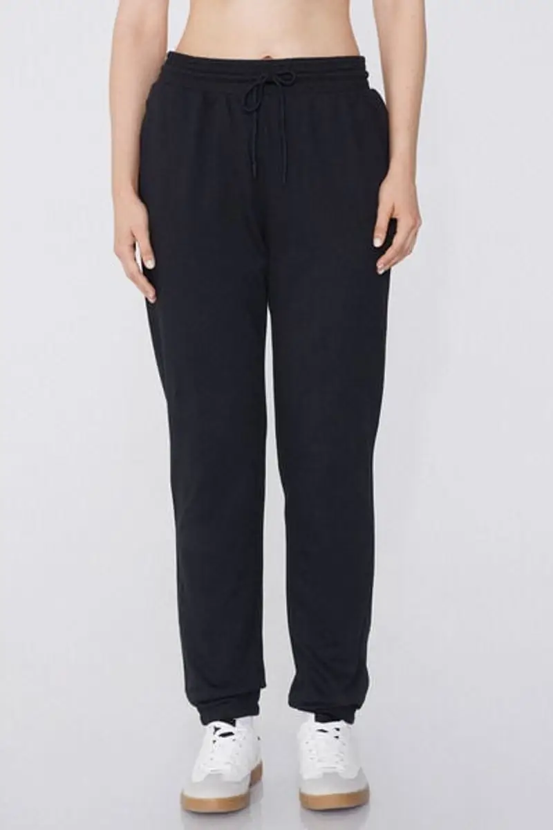 Tezenis Jogger con Tasche a Filetto e Coulisse Donna Nero Taglia L