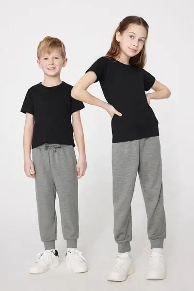 Jogger Soft Touch Bimbi Unisex Unisex Grigio