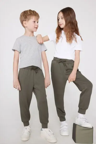 Jogger Soft Touch Bimbi Unisex Unisex Verde
